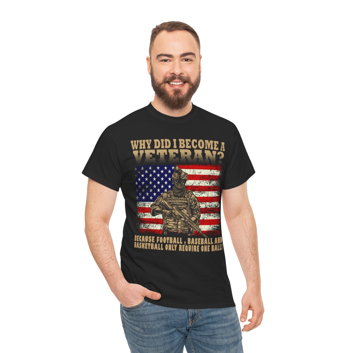 Veteran Shirt, Why Did I Become a Veteran?, Veterans Day Dad Grandpa Gifts Shirt