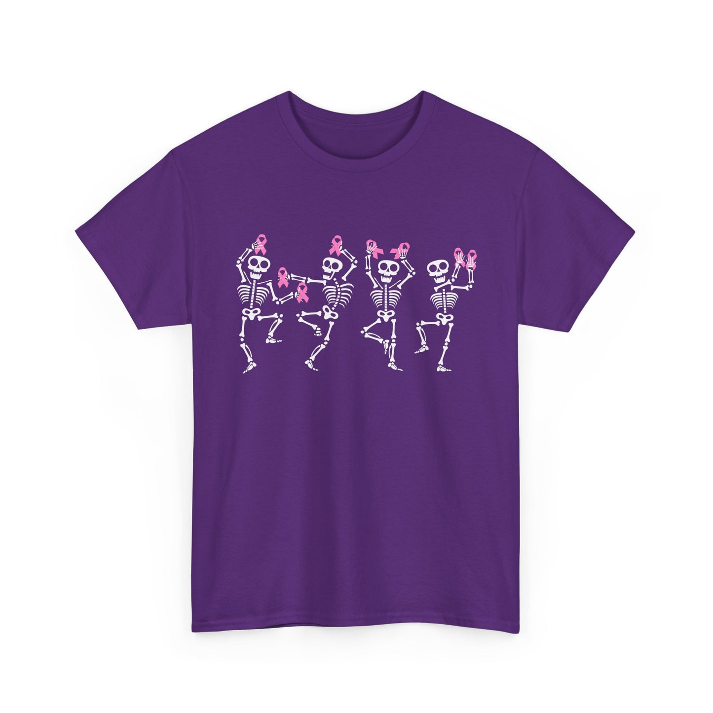 Breast Cancer Shirt, Breast Cancer Awareness, Dabbing Skeleton Pink Ribbon T-Shirt