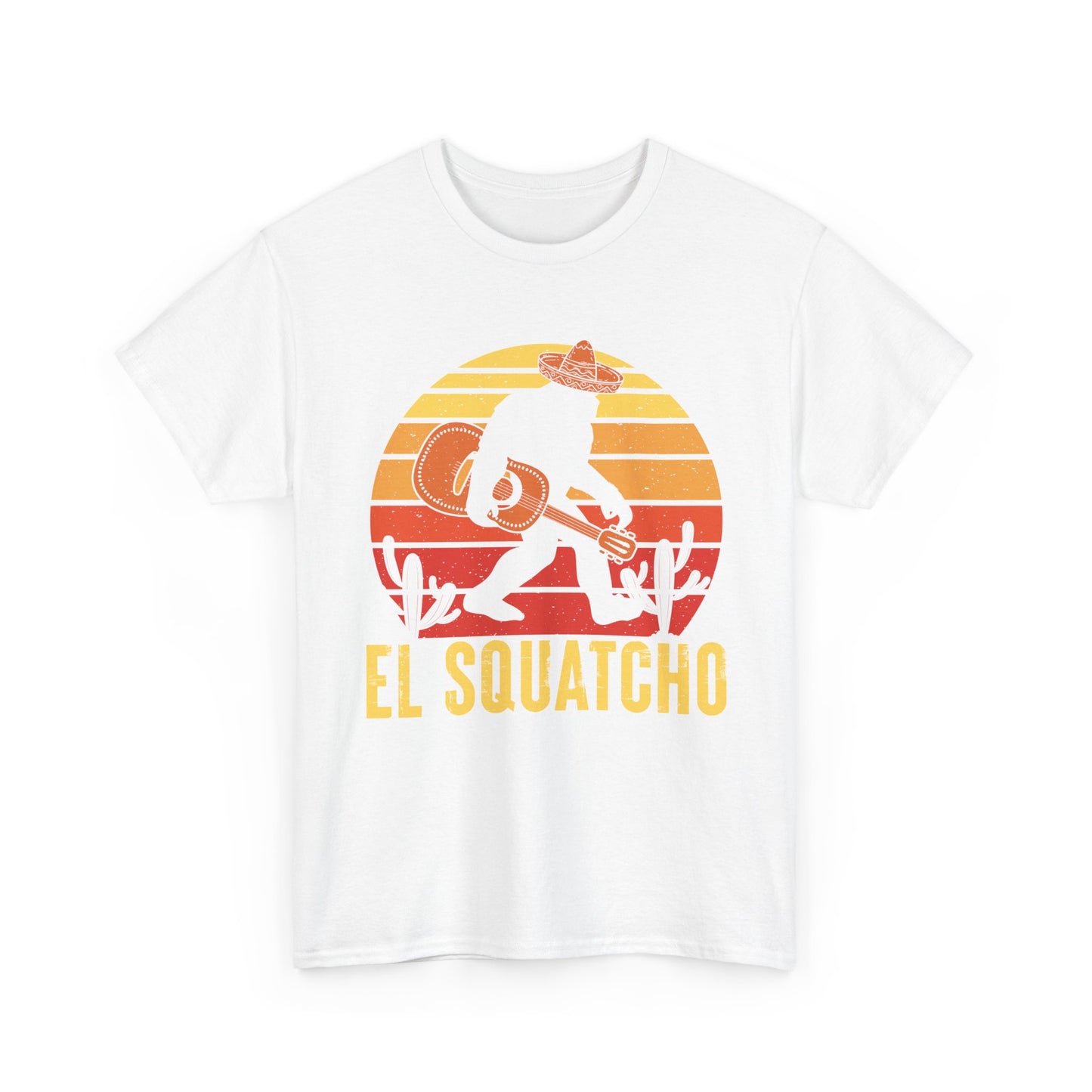 Bigfoot Shirt, El Squatcho, Sasquatch Lovers Gifts, Bigfoot Guitar Funny T-Shirt