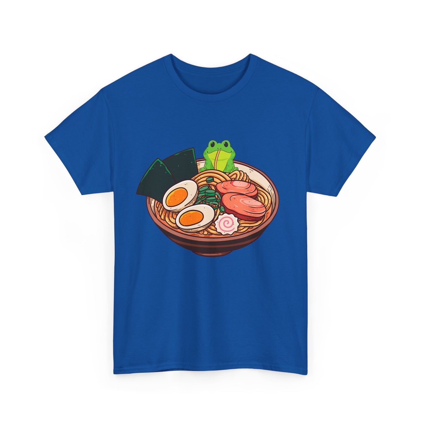 Kawaii Frog Shirt, Kawaii Frog Eating Ramen, Japanese Food Lovers Women Men T-Shirt