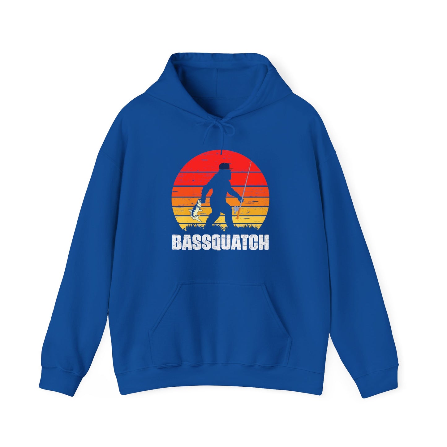 Bigfoot Fishing Hoodie, Bassquatch Sasquatch Fishing, Fishing Bigfoot Lovers Hoodie