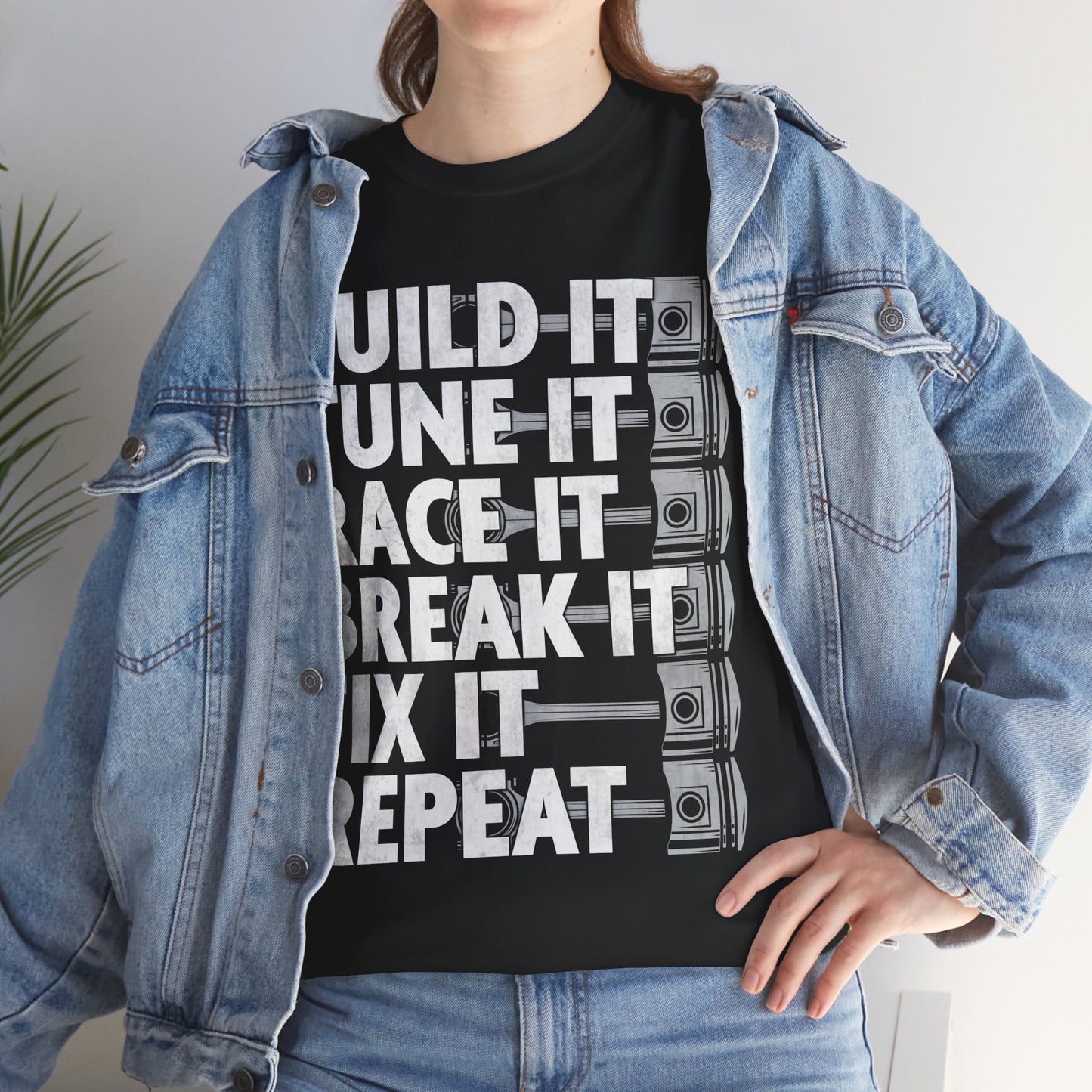 Car Shirt, Build it Tune It Race It Break It Fix It Repeat, Car Racing Lovers Gifts Shirt