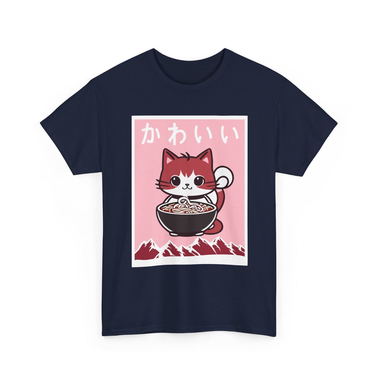 Anime Cat Shirt, Kawaii Cat Lovers Gifts, Japanese Art Woodblock Kitten T-Shirt