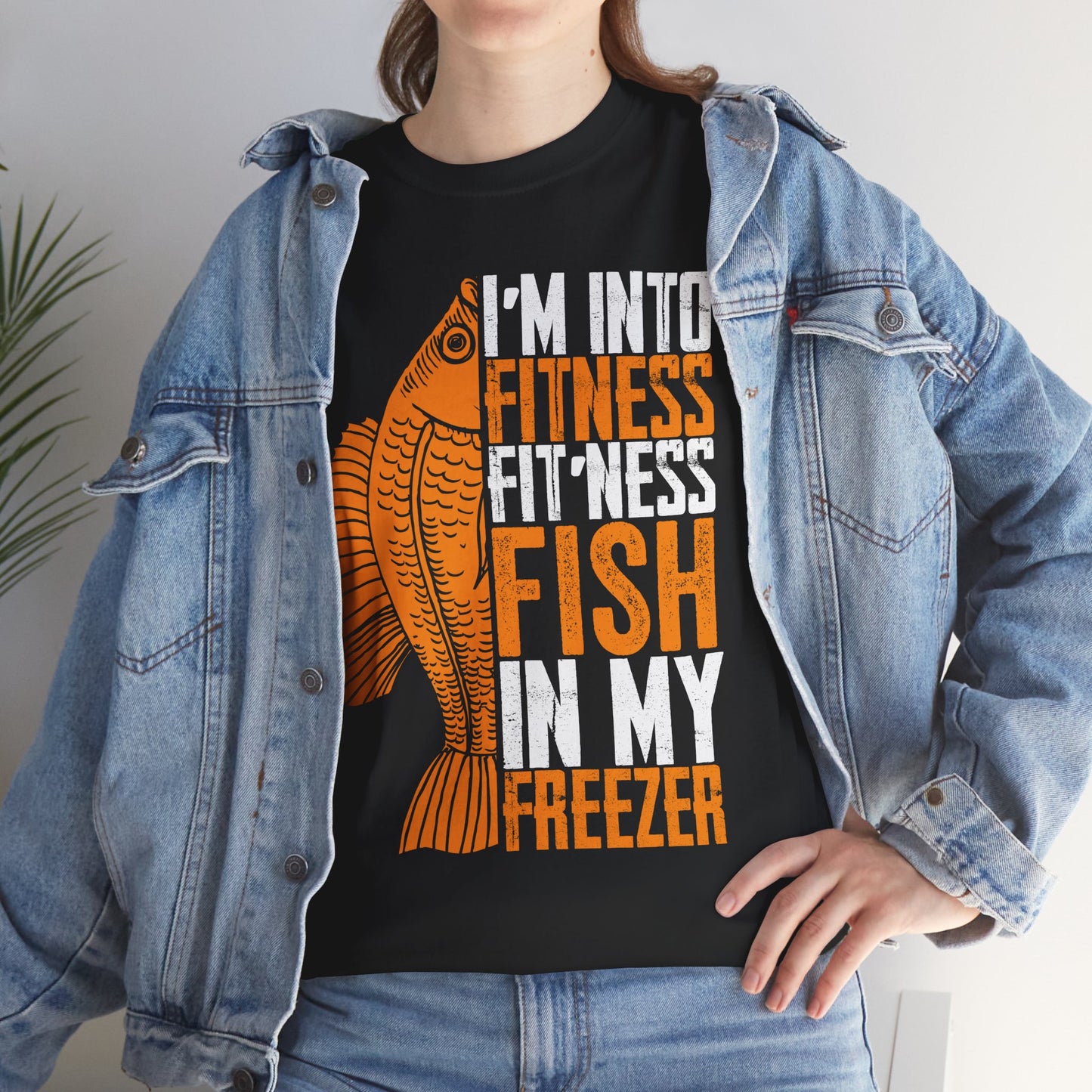 Fishing Shirt, I'm Into Fitness Fit'ness Fish In My Freezer, Fishing Season Lovers Fisherman T-Shirt