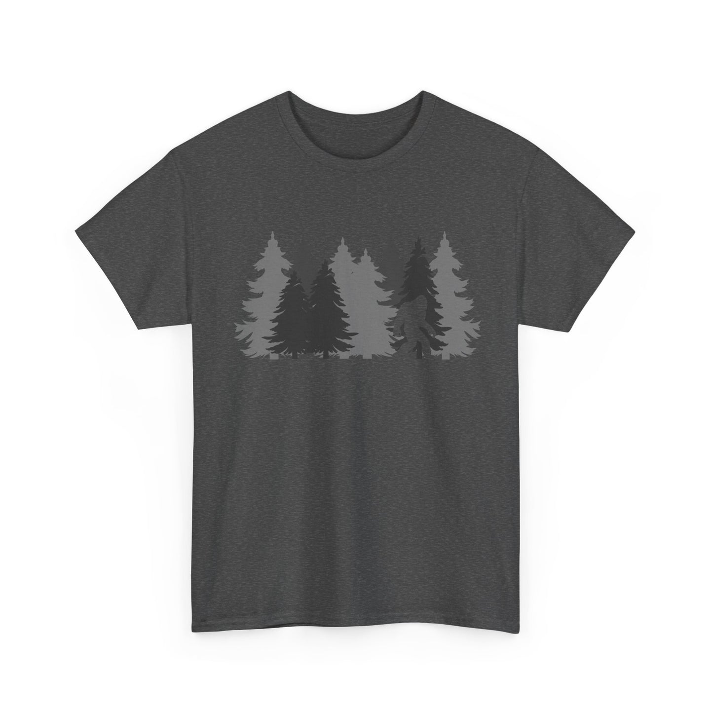 Bigfoot Shirt, Sasquatch Lovers, Bigfoot Pine Trees Women Men Gifts Shirt
