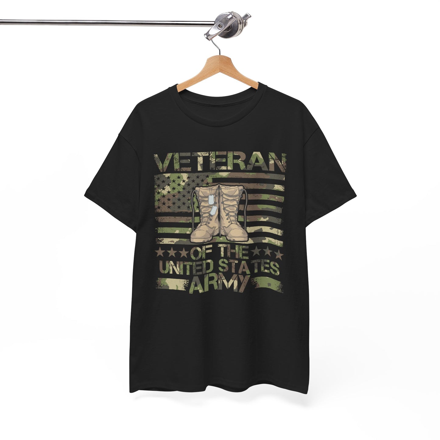 Veterans Day Shirt, Veteran Camo American Flag, Veteran Dad Men T-Shirt