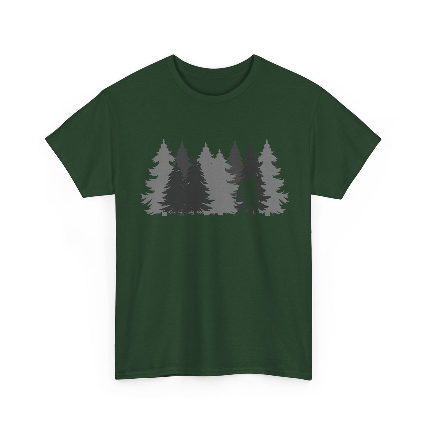 Bigfoot Shirt, Sasquatch Lovers, Bigfoot Pine Trees Women Men Gifts Shirt