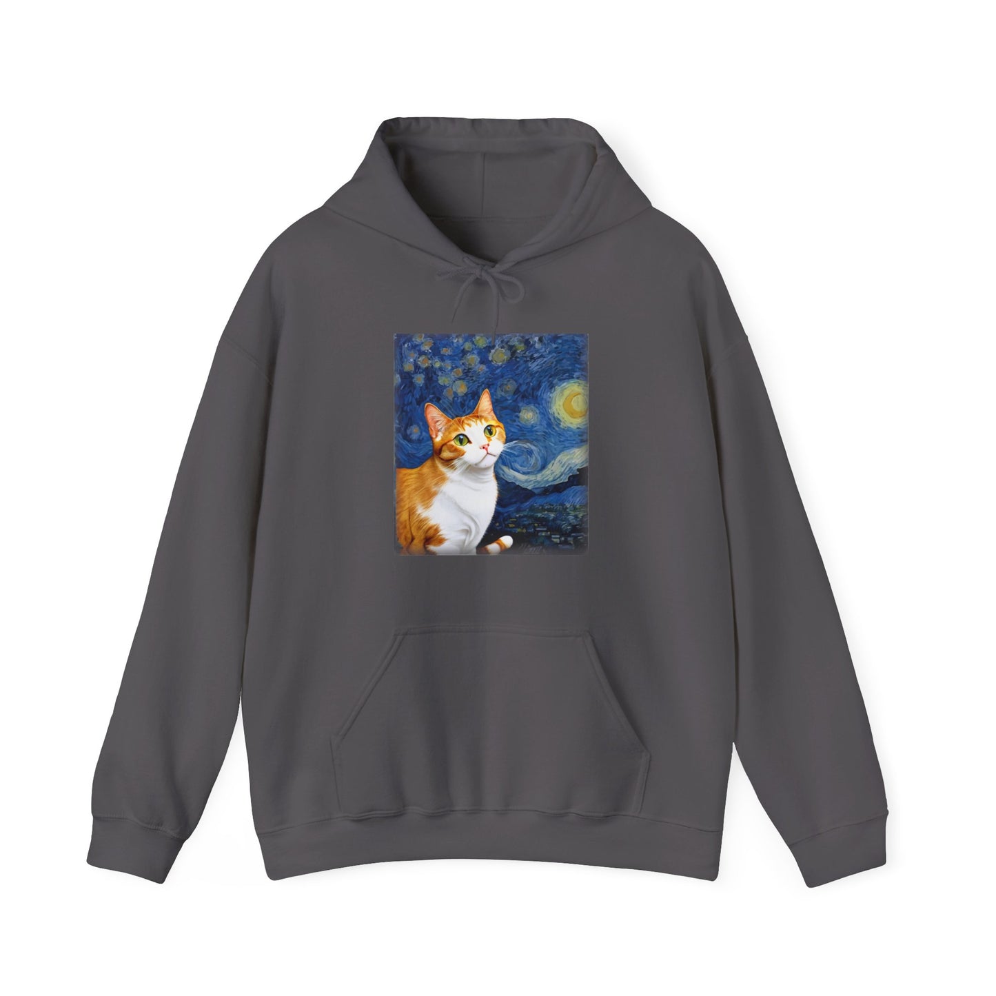 Cat Hoodie, Cats Owner, Van Gogh Starry Night Cat Animals Lovers Gifts Hoodie