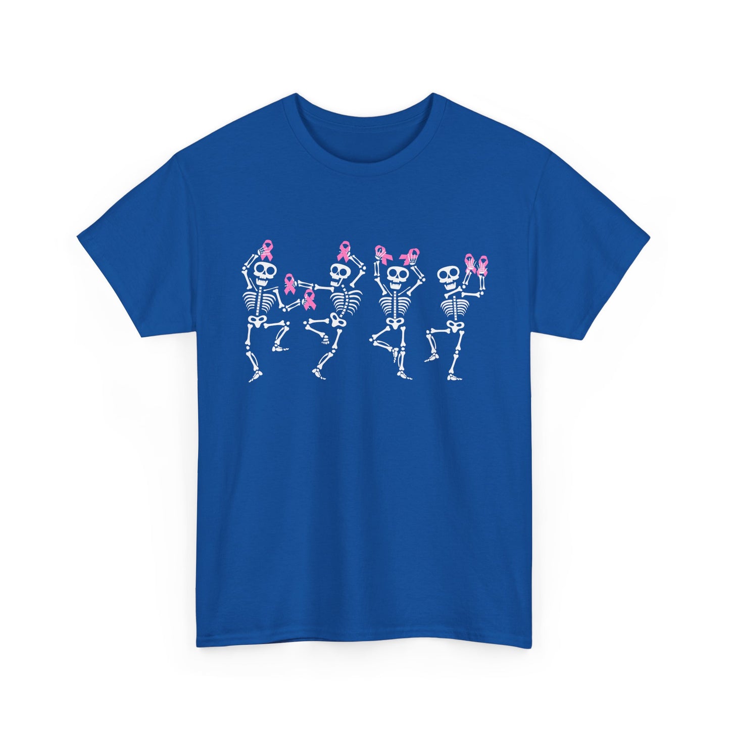 Breast Cancer Shirt, Breast Cancer Awareness, Dabbing Skeleton Pink Ribbon T-Shirt