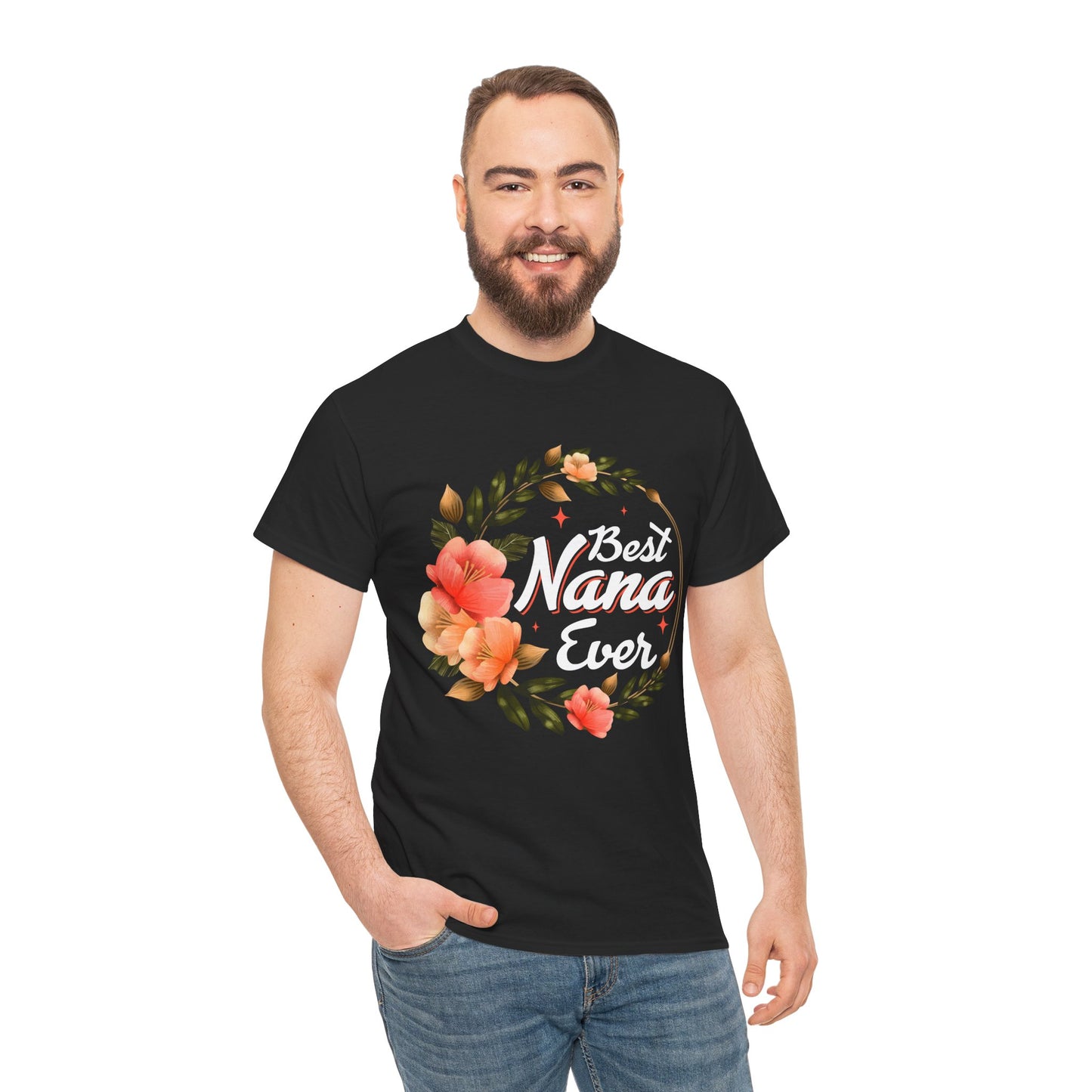 Nana T-Shirt, Best Nana Ever, Flowers Grandma Gift Granny Mother's Day Shirt
