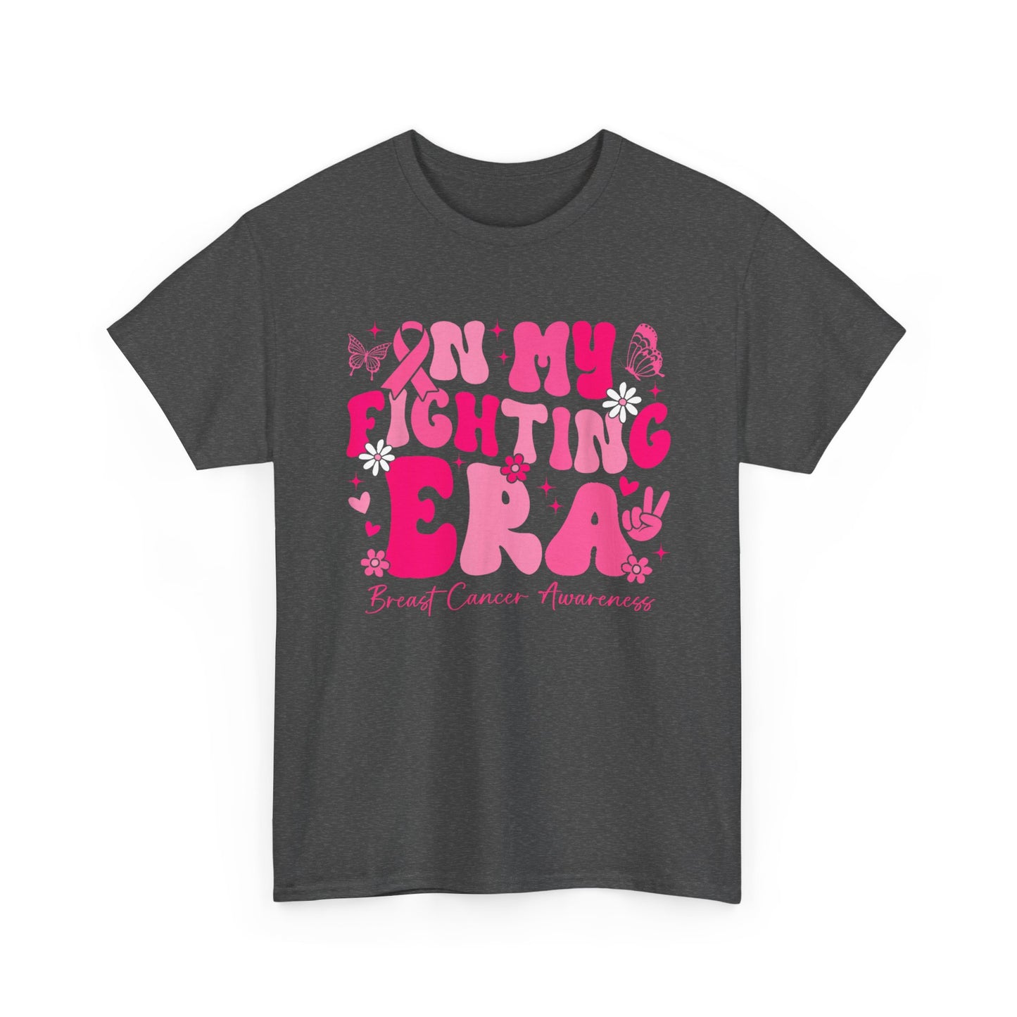 Breast Cancer Awareness T-Shirt, In My Fighting Era, Breast Cancer Awareness Women Men T-Shirt