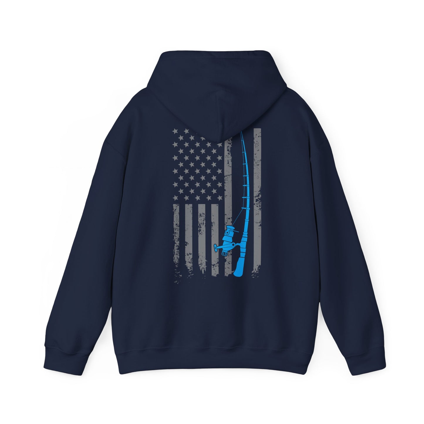 American Flag Fishing Hoodie, Fishing Rod, Fisherman Fishing Season Lovers Hoodie