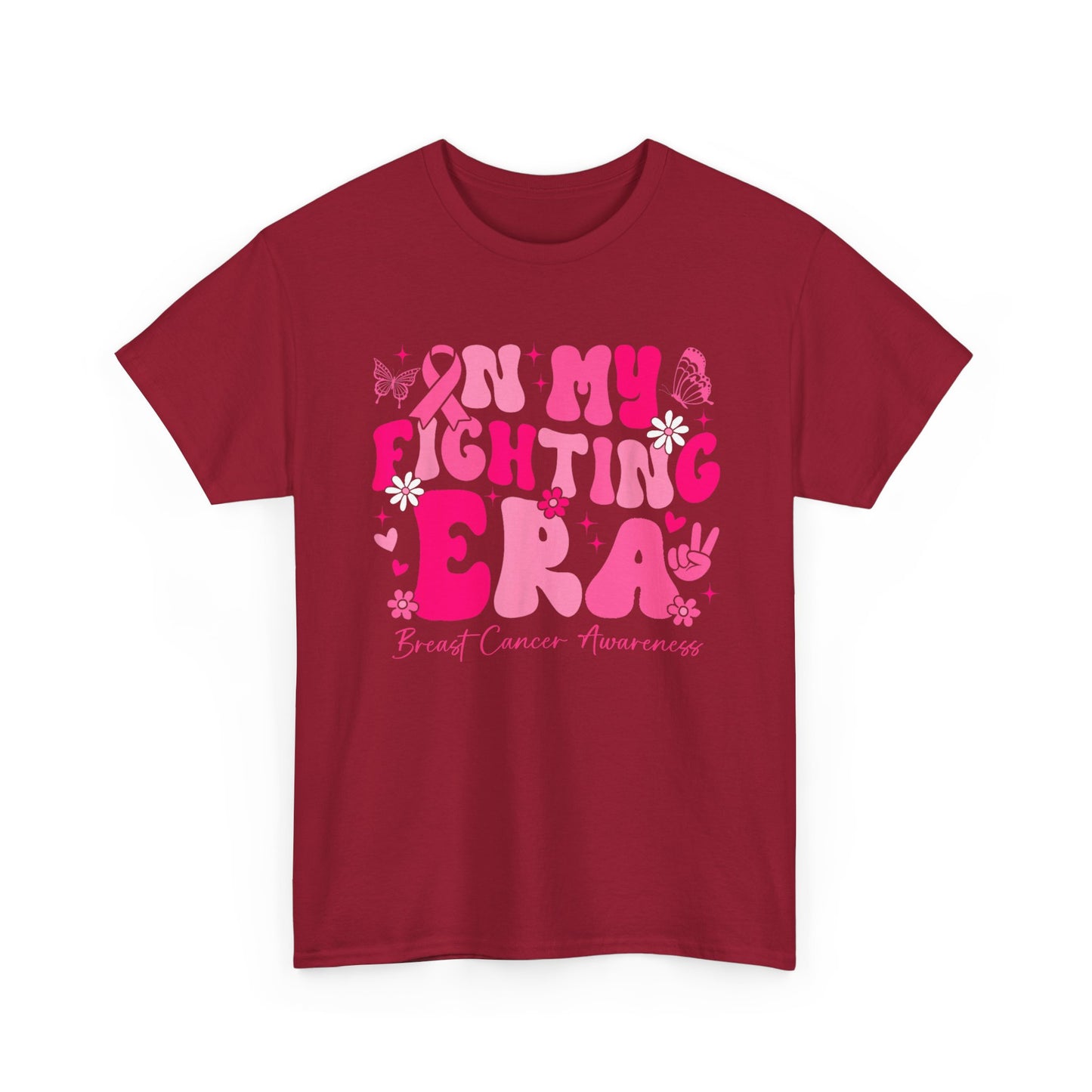 Breast Cancer Awareness T-Shirt, In My Fighting Era, Breast Cancer Awareness Women Men T-Shirt