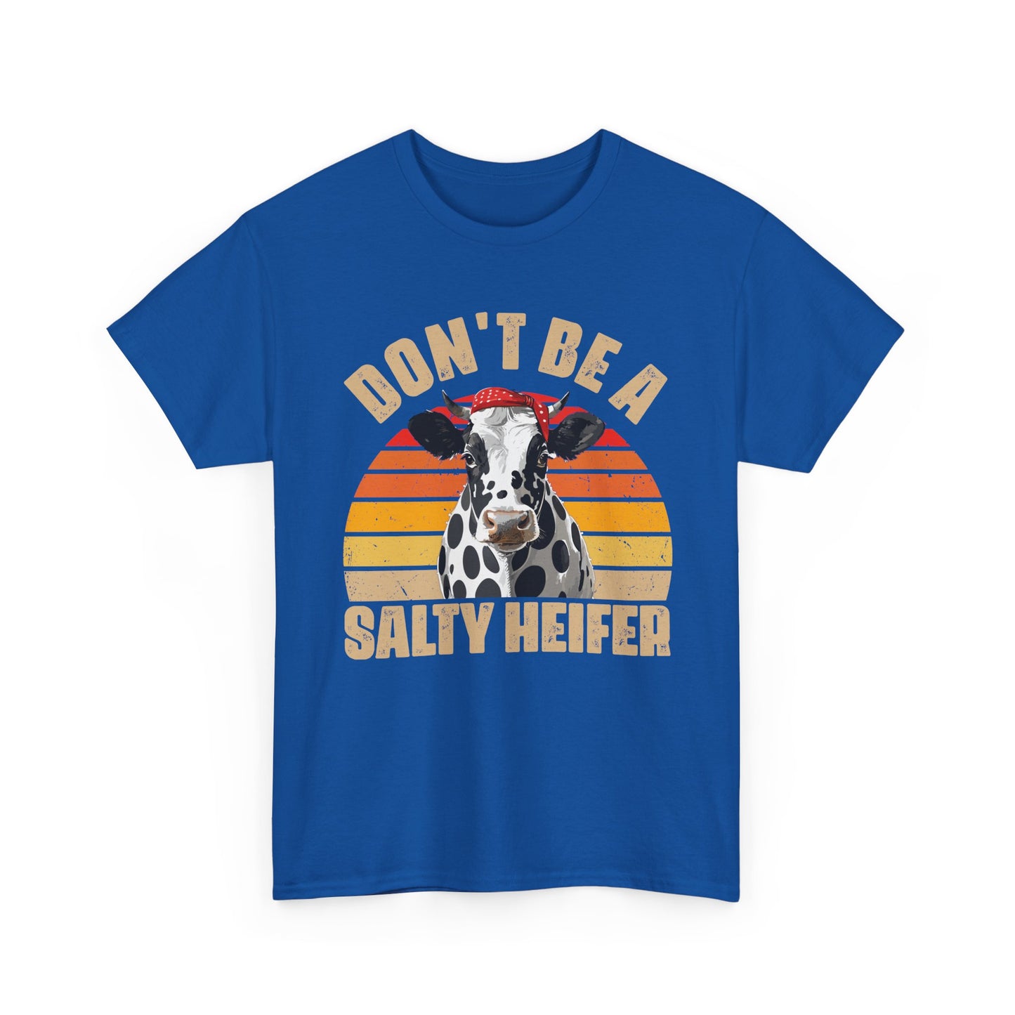 Cow Shirt, Don't Be A Salty Heifer, Cow Bandana, Farming Lovers Gifts Farmer Shirt