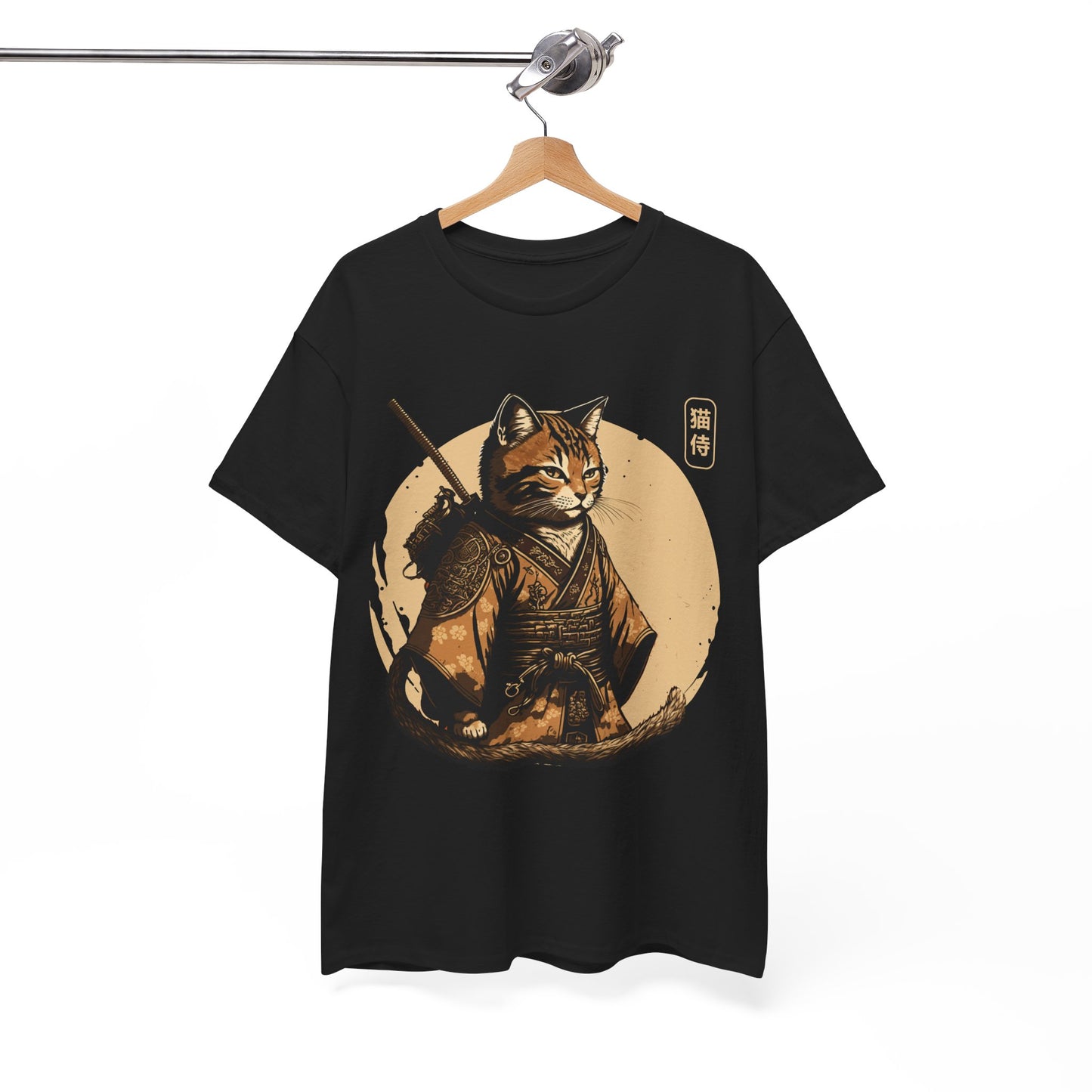 Ninja Cat Shirt, Japanese Samurai Cat, Japanese Culture Lovers Gifts Women Men T-Shirt