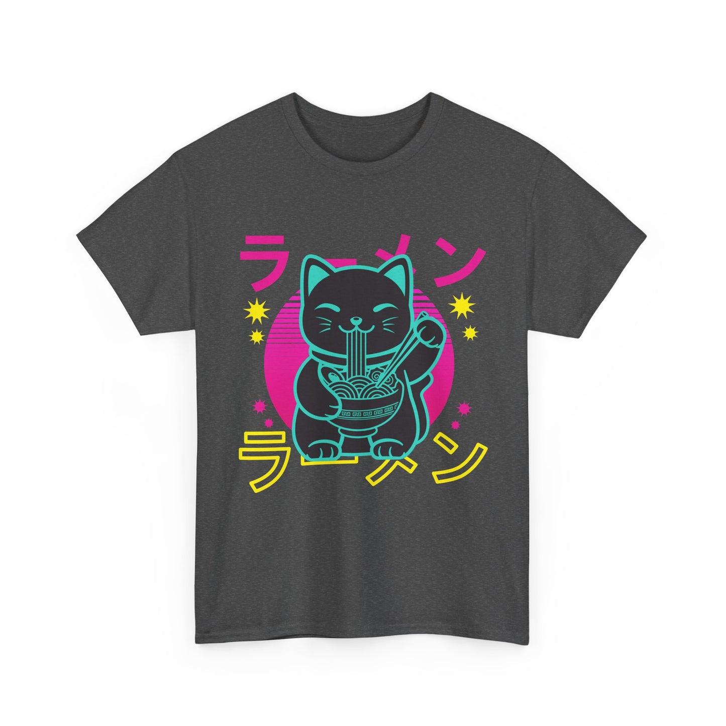 Anime Cat Shirt, Kawaii Cat, Japanese Noodles Lovers Gifts Kitten T-Shirt