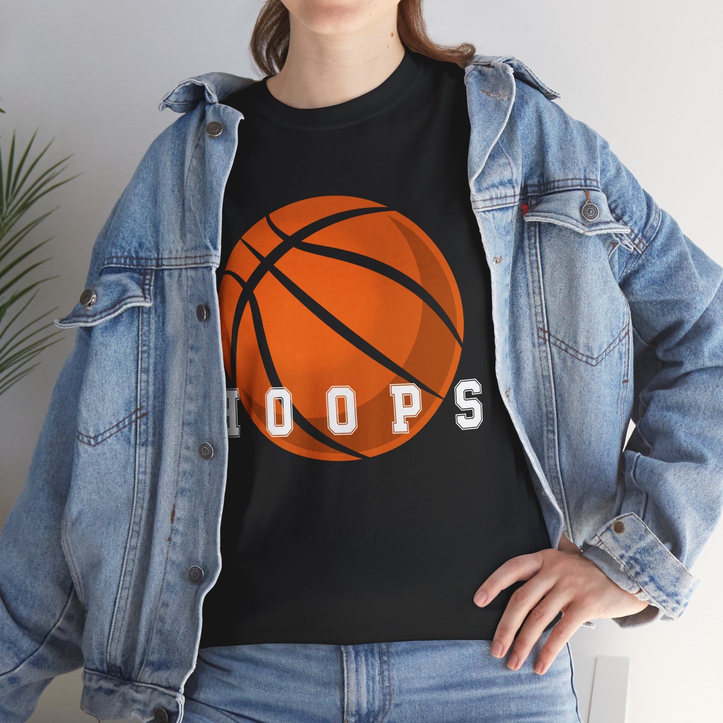 Hoops Basketball T-Shirt, Sports Lovers Basketball Fans, Basketball Player T-Shirt
