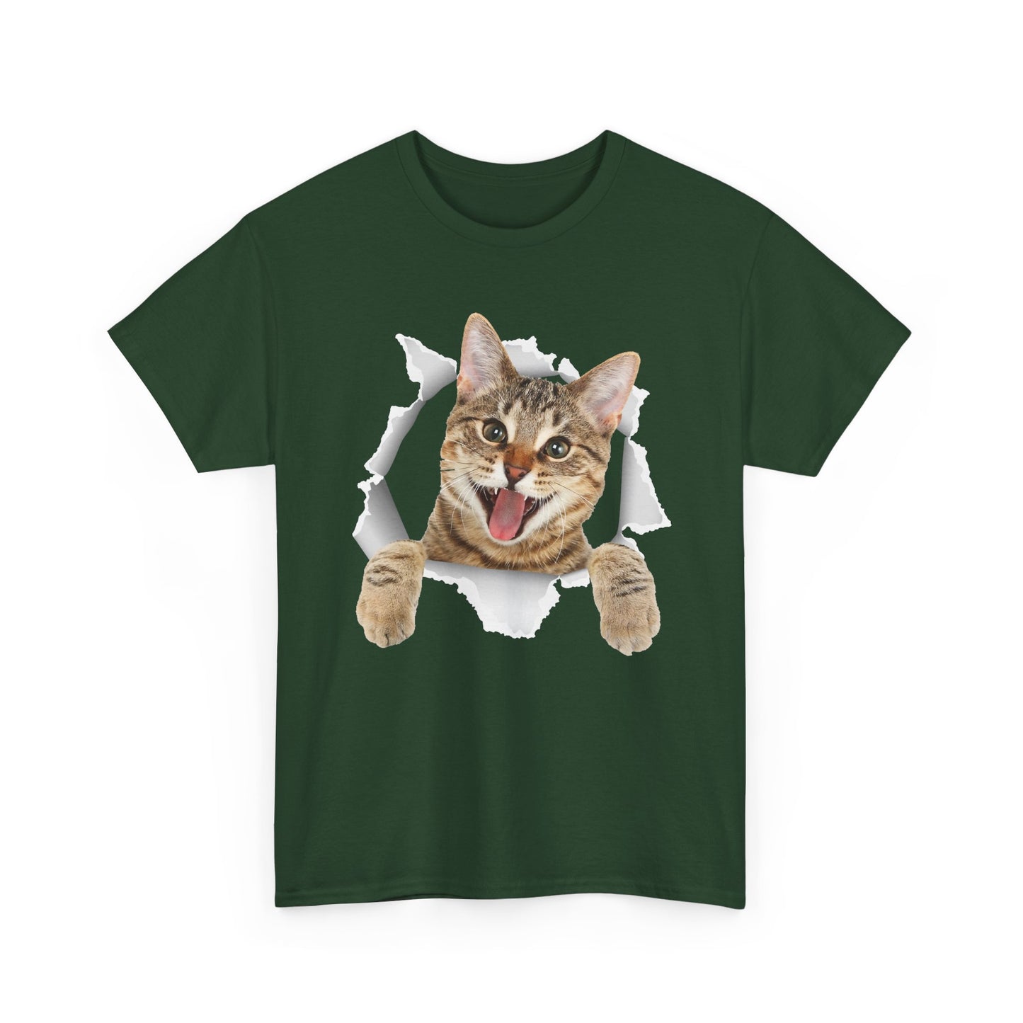 Cat T-Shirt, Cat Torn Cloth, Cats Owner Kitten Lovers Gifts Women Men Cute Shirt