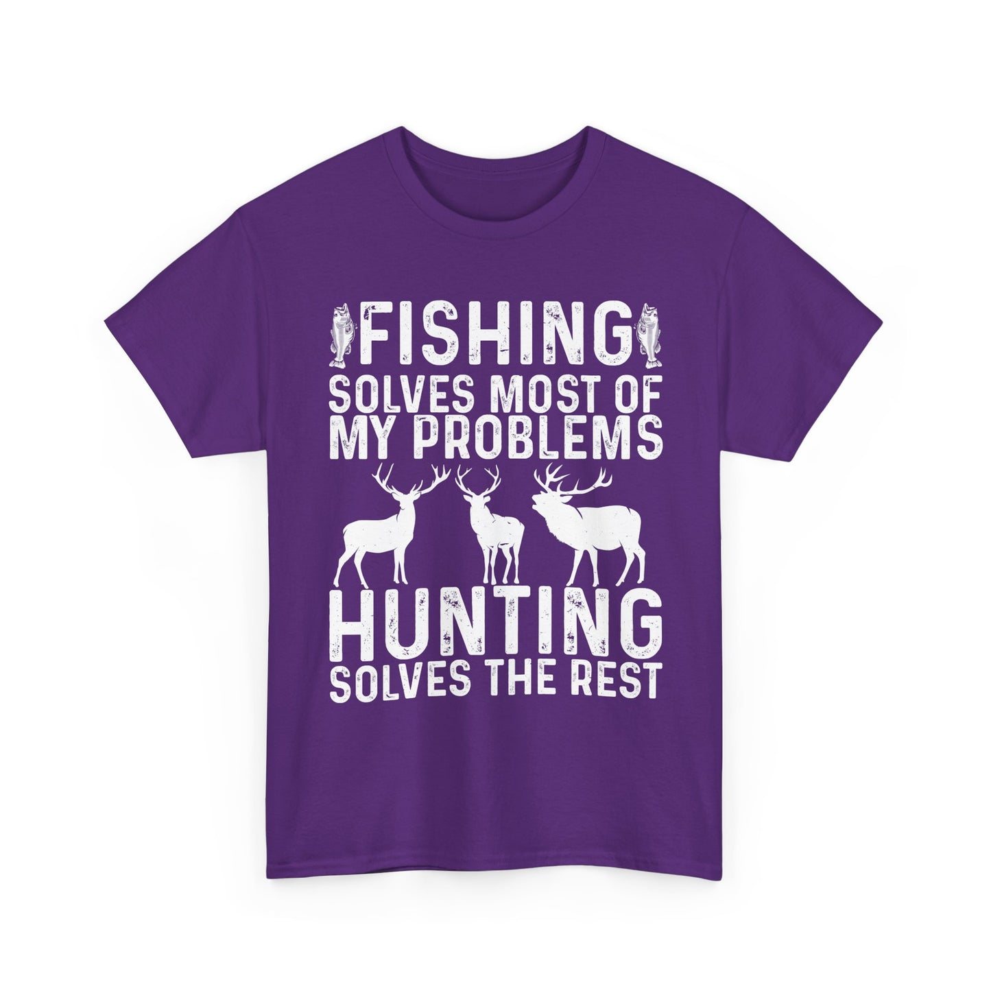Fishing & Hunting T-Shirt, Fishing Hunting Lovers Gifts, Fisherman Hunter T-Shirt