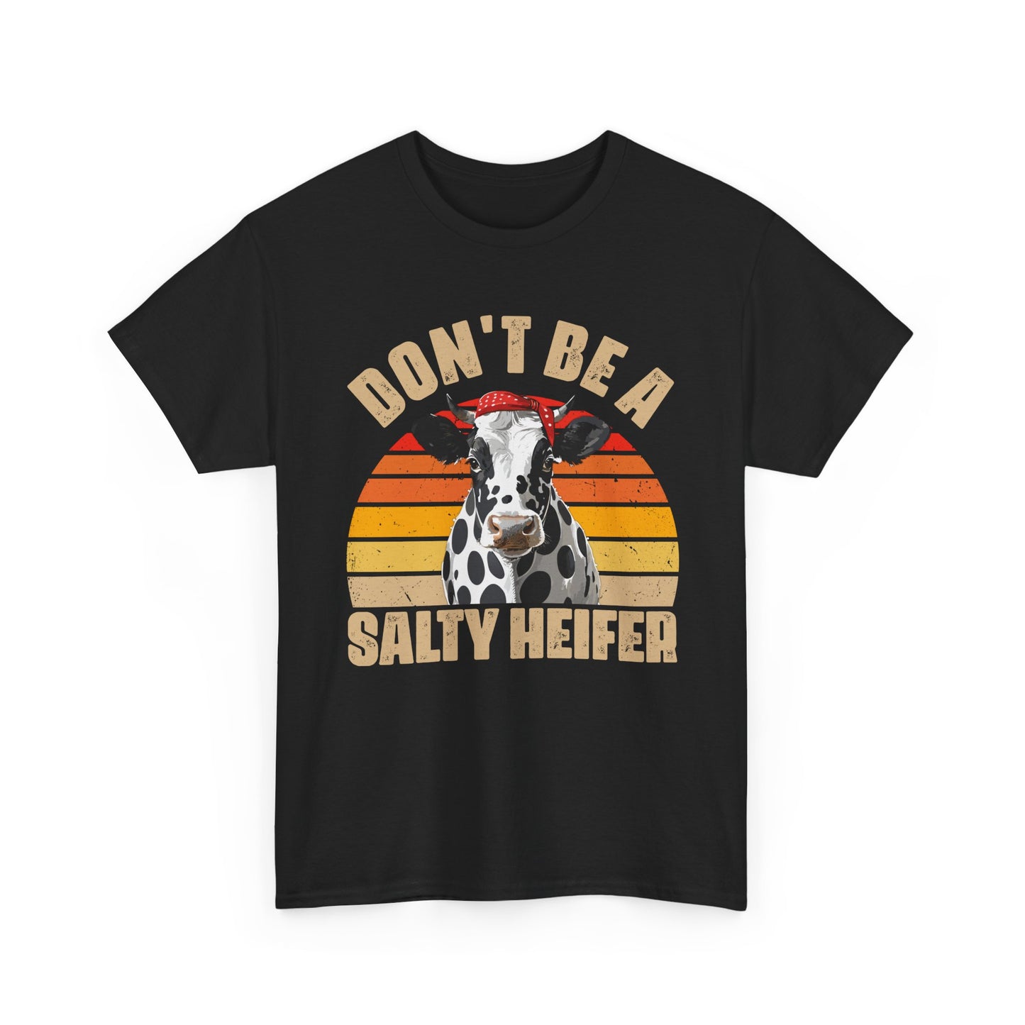 Cow Shirt, Don't Be A Salty Heifer, Cow Bandana, Farming Lovers Gifts Farmer Shirt