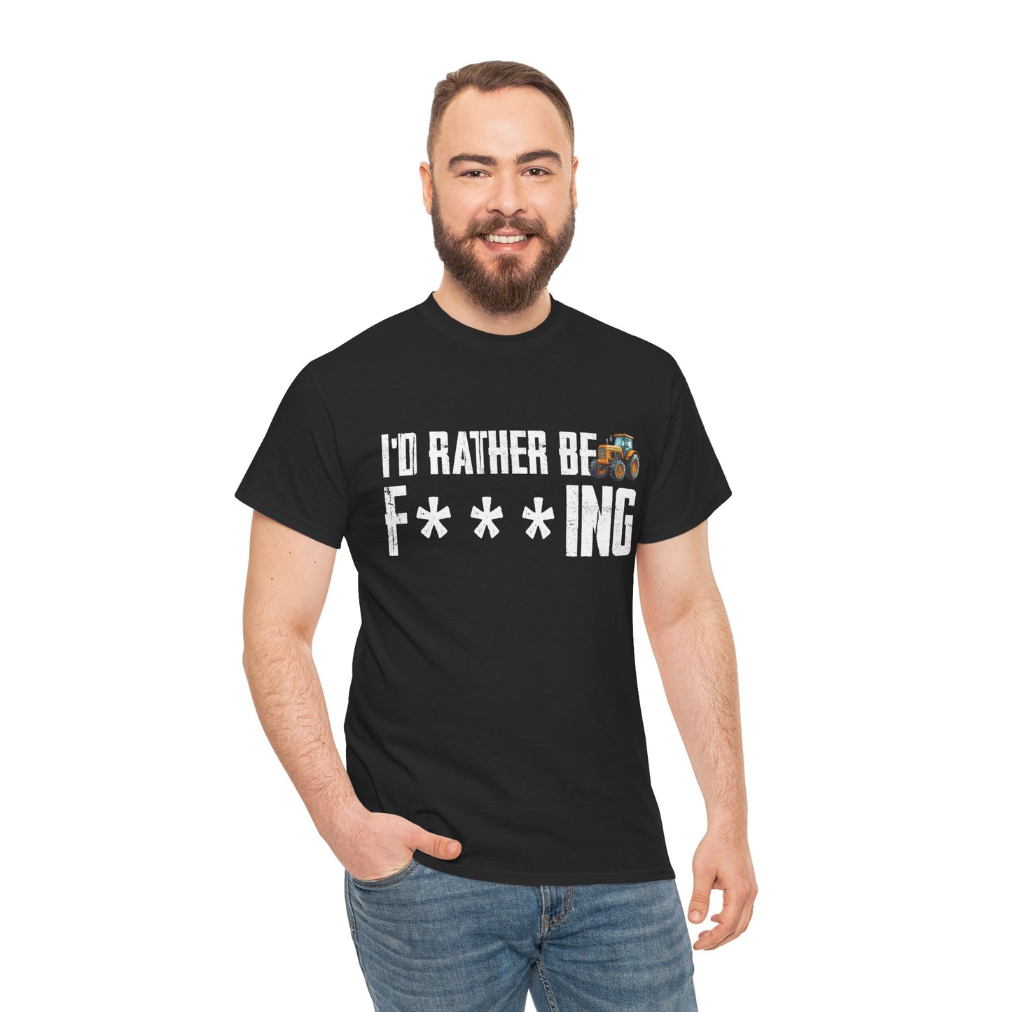 Farming Shirt, I'd Rather Be Farming, Farmer Farm Lovers Tractor Gifts T-Shirt