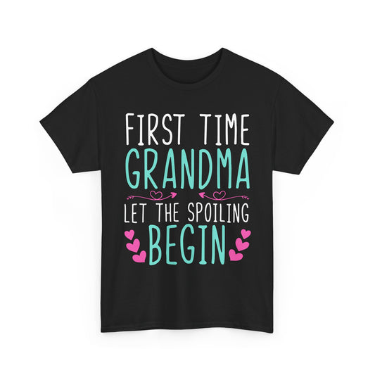 Grandma Shirt, First Time Grandma Let The Spoiling Begin Mother's Day T-Shirt