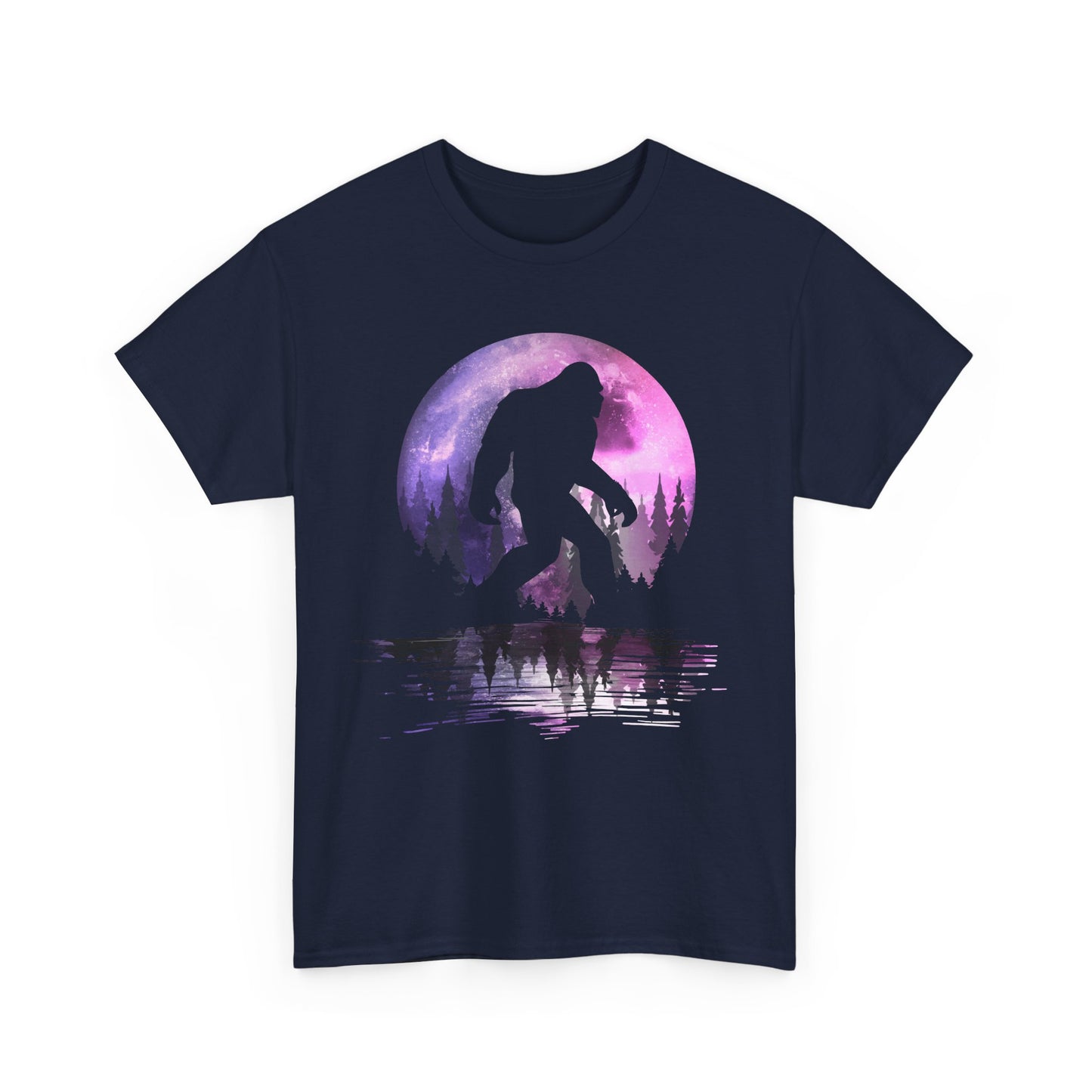 Bigfoot Moon Shirt, Forest Sasquatch Lovers, Bigfoot Believers Gifts Women Men T-Shirt