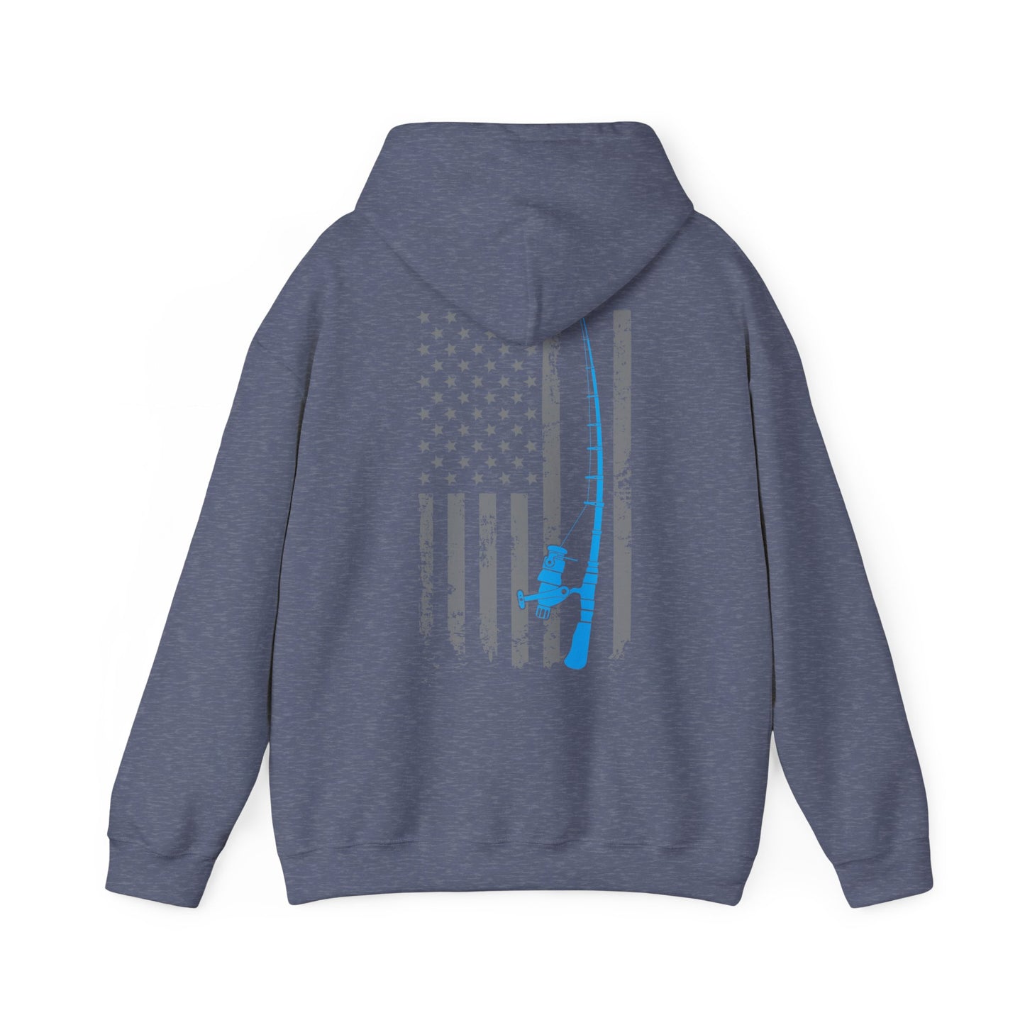 American Flag Fishing Hoodie, Fishing Rod, Fisherman Fishing Season Lovers Hoodie