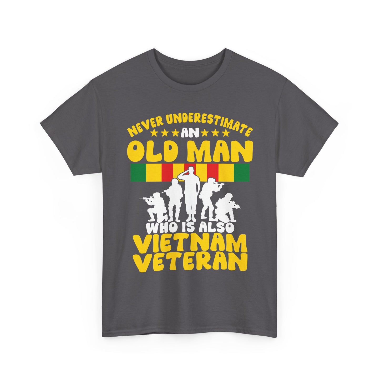 Veterans Day Shirt, Never Underestimate an Old Man Who Is Also Vietnam Veteran Shirt