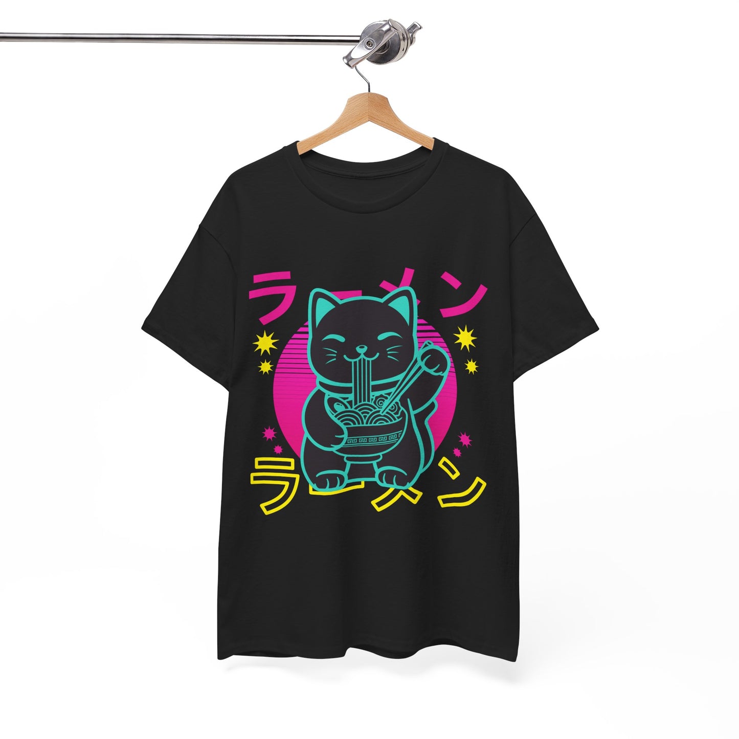 Anime Cat Shirt, Kawaii Cat, Japanese Noodles Lovers Gifts Kitten T-Shirt