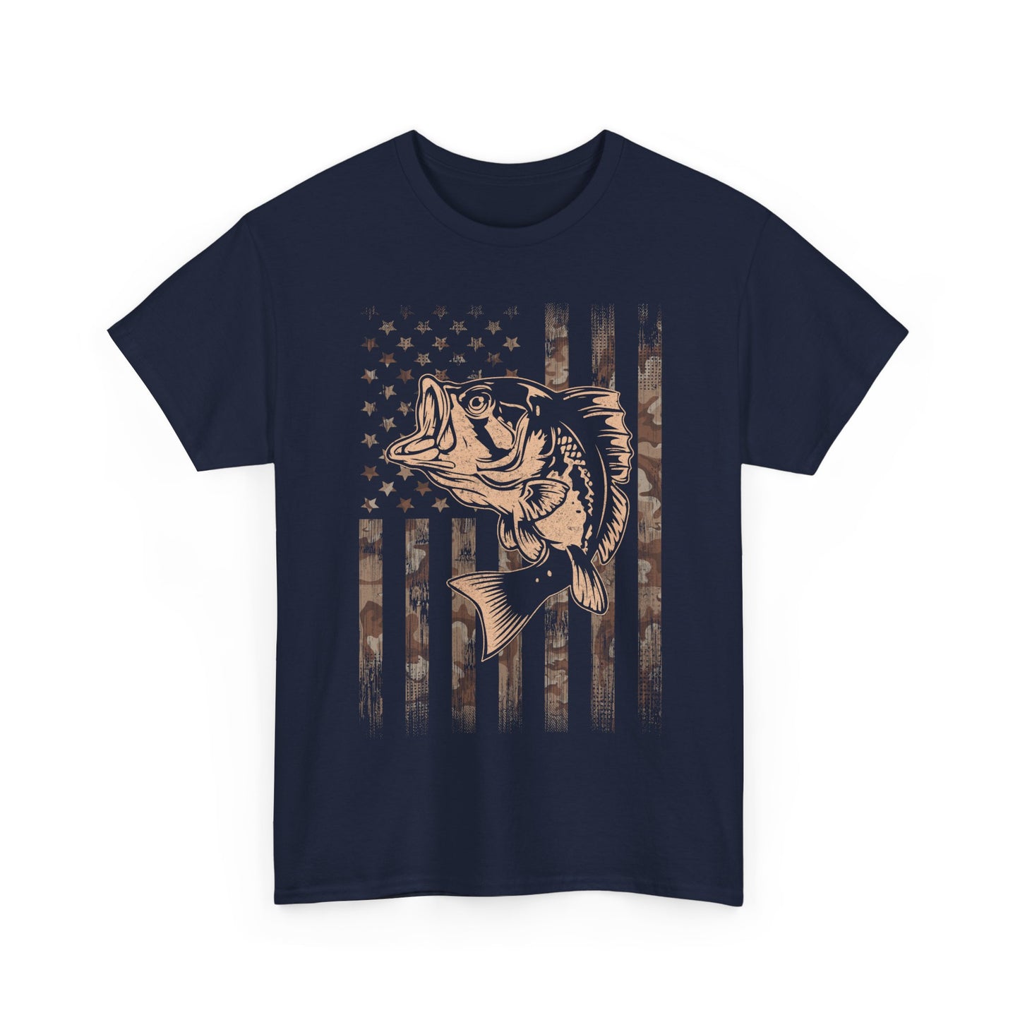 Fishing Camo American Flag Shirt, Fishing Lovers Gifts, Fisherman Fishing Season T-Shirt