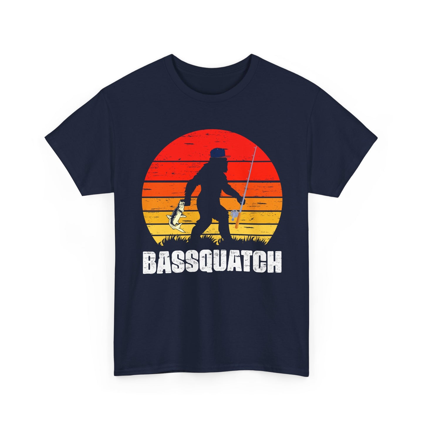 Bigfoot Fishing Shirt, Bassquatch Sasquatch Fishing, Fishing Bigfoot Lovers T-Shirt