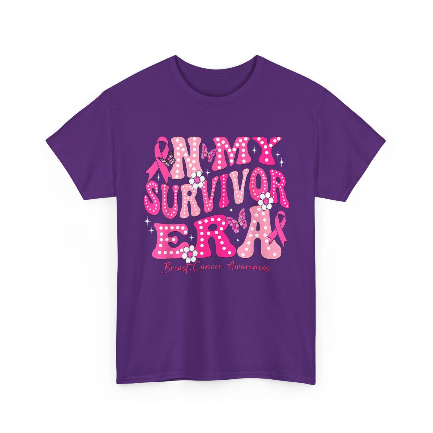 Breast Cancer Awareness Shirt, In My Survivor Era, Breast Cancer Warriors Pink Ribbon Shirt