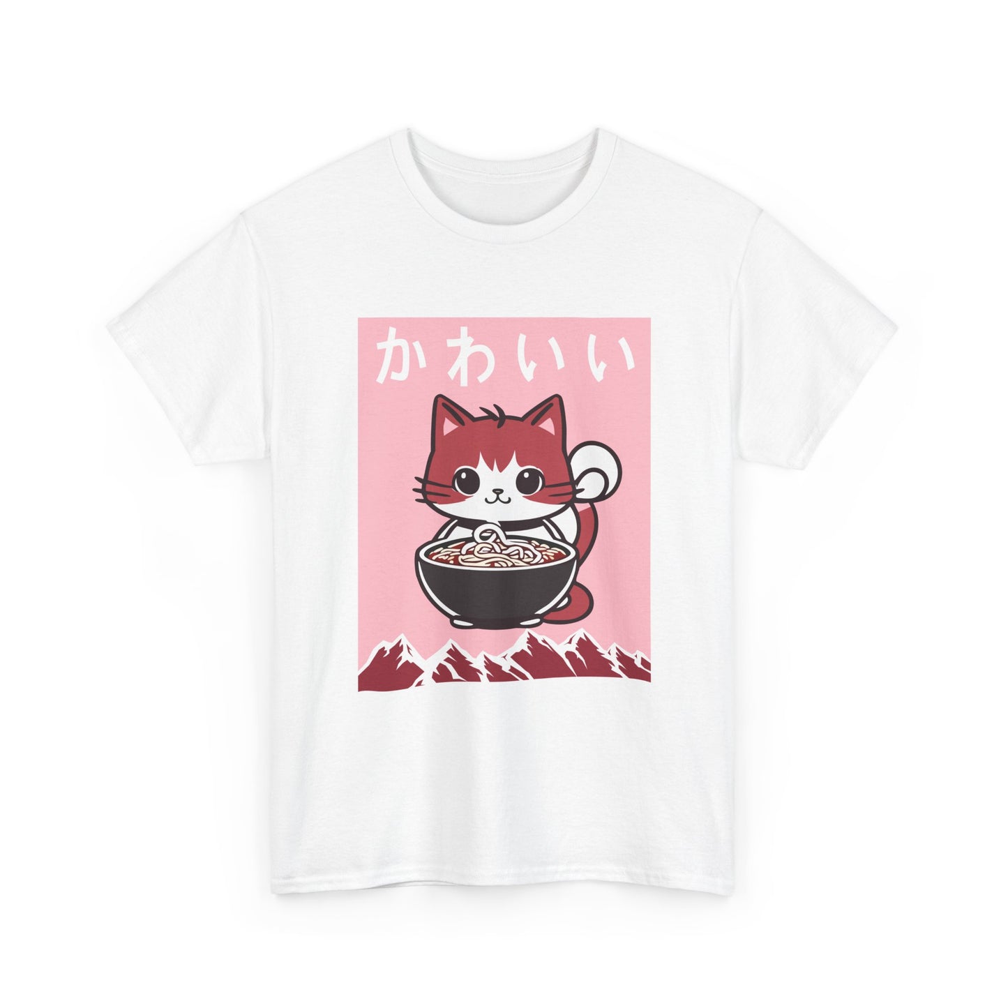Anime Cat Shirt, Kawaii Cat Lovers Gifts, Japanese Art Woodblock Kitten T-Shirt