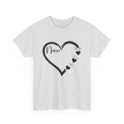 Nana Heart Shirt, Grandmother Mother's Day, Grandma Grandkids Gifts T-Shirt