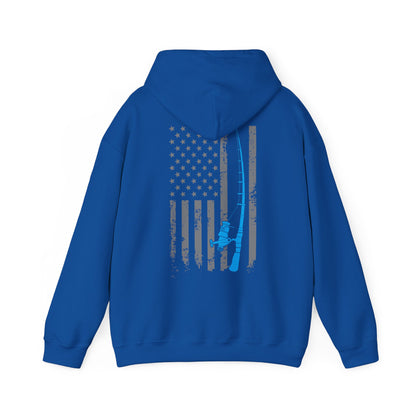 American Flag Fishing Hoodie, Fishing Rod, Fisherman Fishing Season Lovers Hoodie