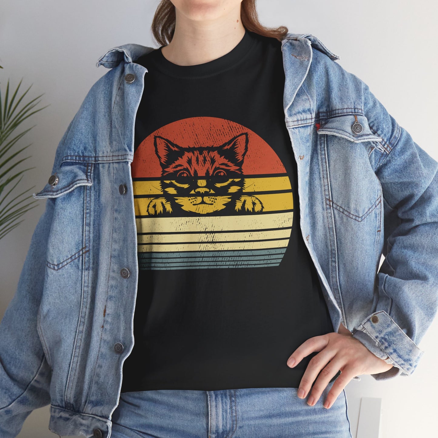 Cat T-Shirt, Kitten Lovers Gifts, Kitty Cats Owner Women Men Vintage Shirt