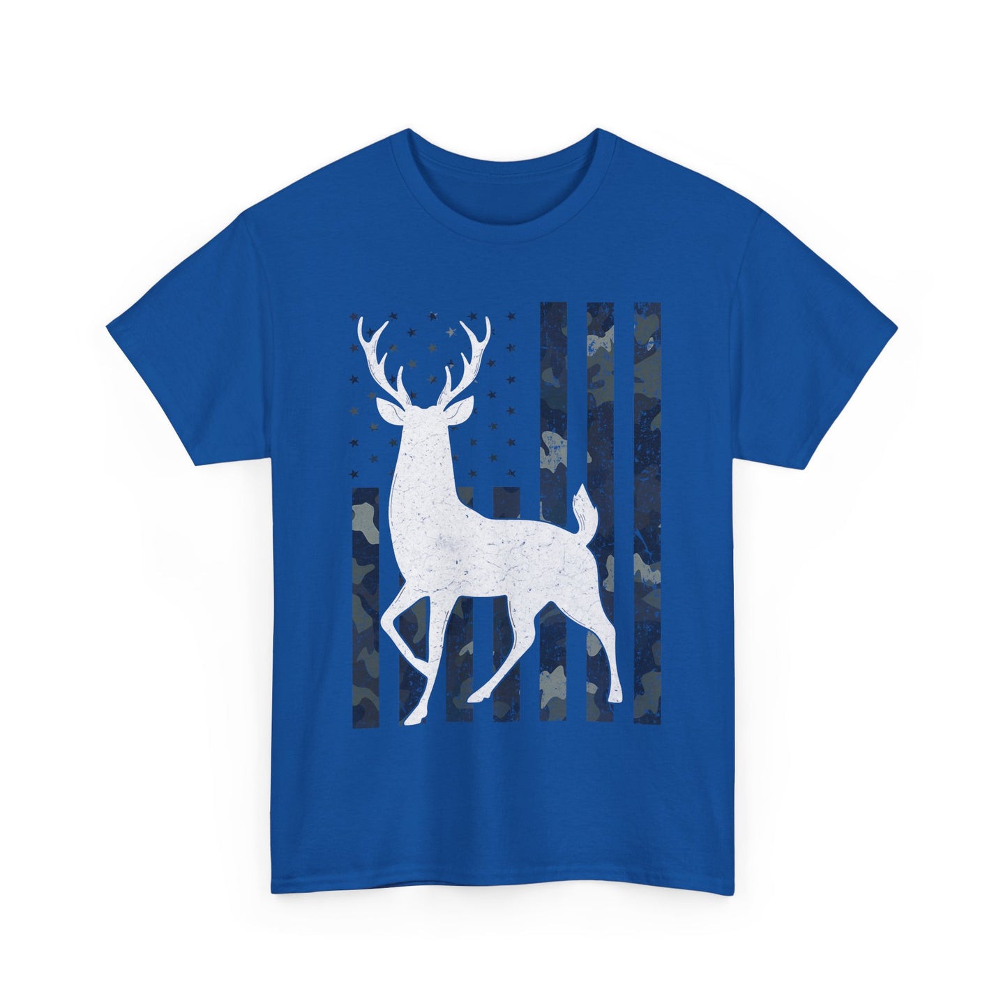 Deer Hunting Shirt, American Flag Camo Deer Hunting Season Lovers, Hunter Dad Men T-Shirt