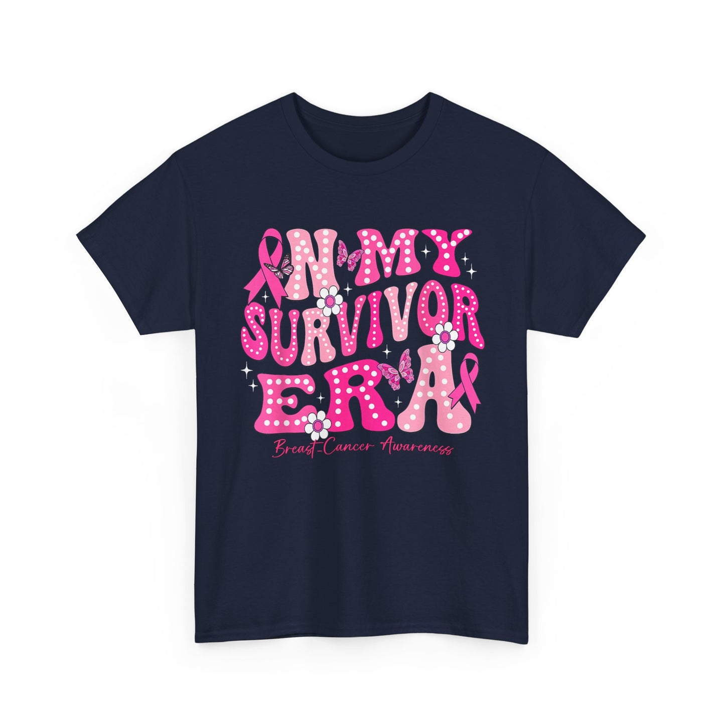 Breast Cancer Awareness Shirt, In My Survivor Era, Breast Cancer Warriors Pink Ribbon Shirt