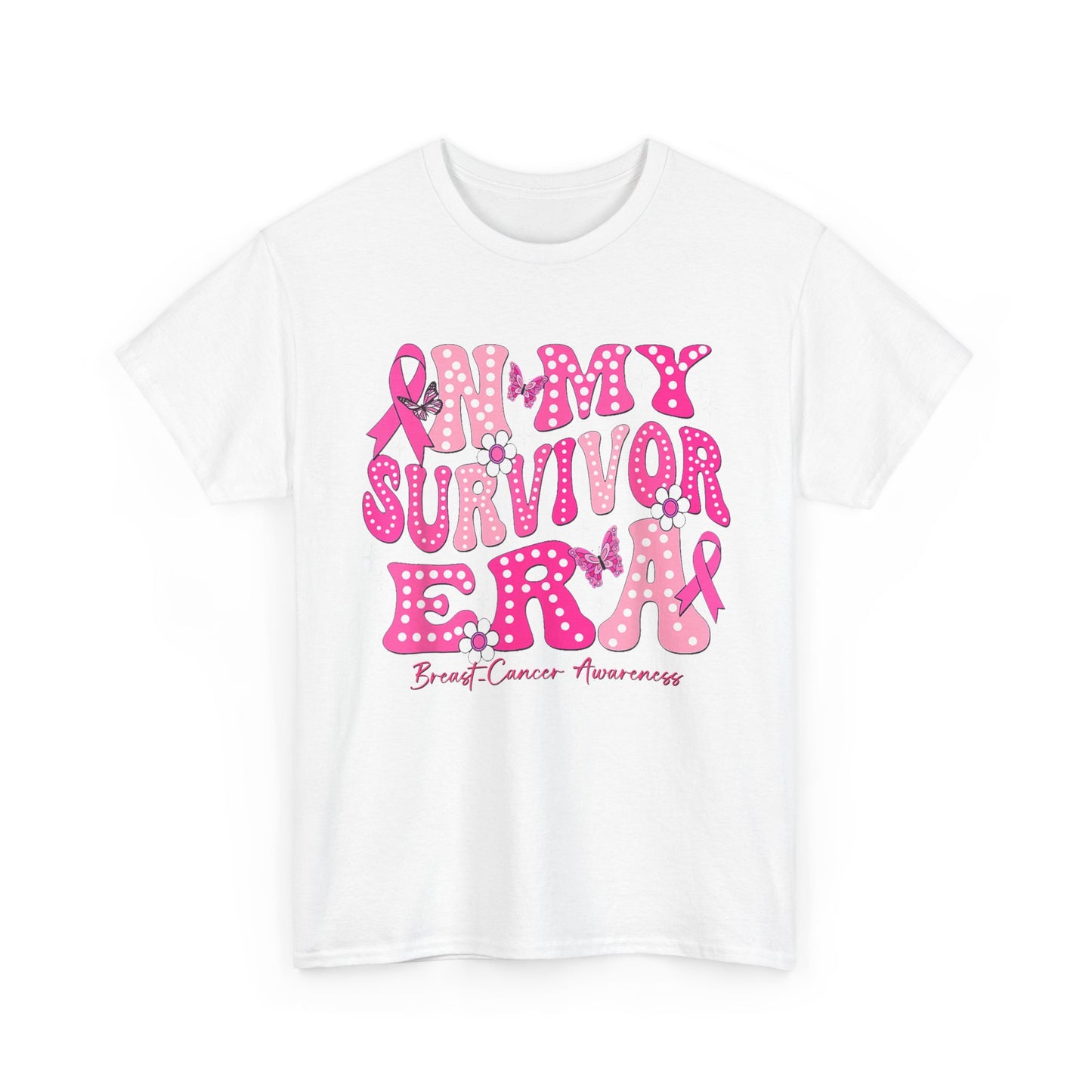 Breast Cancer Awareness Shirt, In My Survivor Era, Breast Cancer Warriors Pink Ribbon Shirt