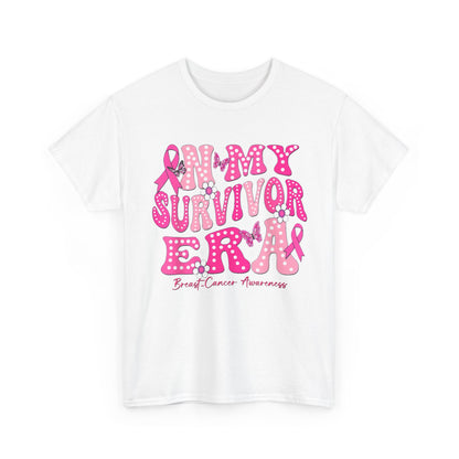 Breast Cancer Awareness Shirt, In My Survivor Era, Breast Cancer Warriors Pink Ribbon Shirt