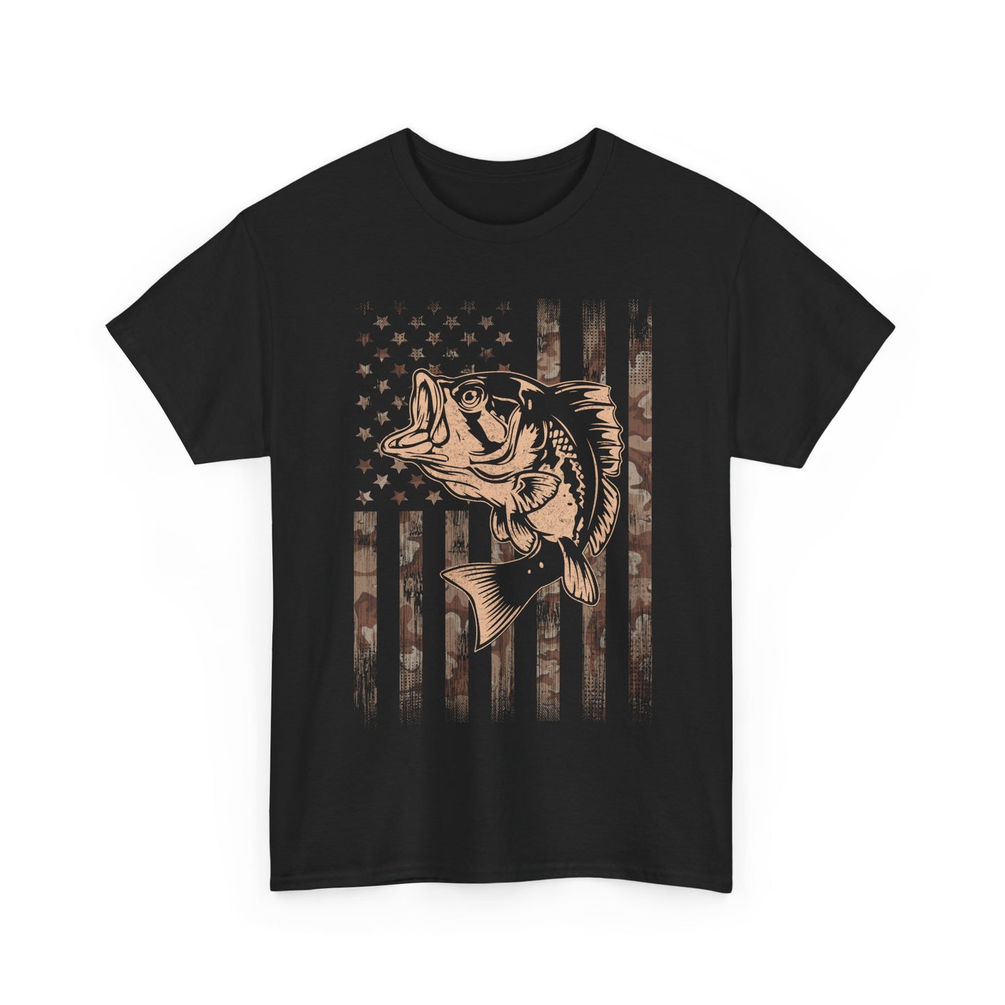 Fishing Camo American Flag Shirt, Fishing Lovers Gifts, Fisherman Fishing Season T-Shirt