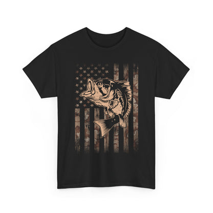 Fishing Camo American Flag Shirt, Fishing Lovers Gifts, Fisherman Fishing Season T-Shirt