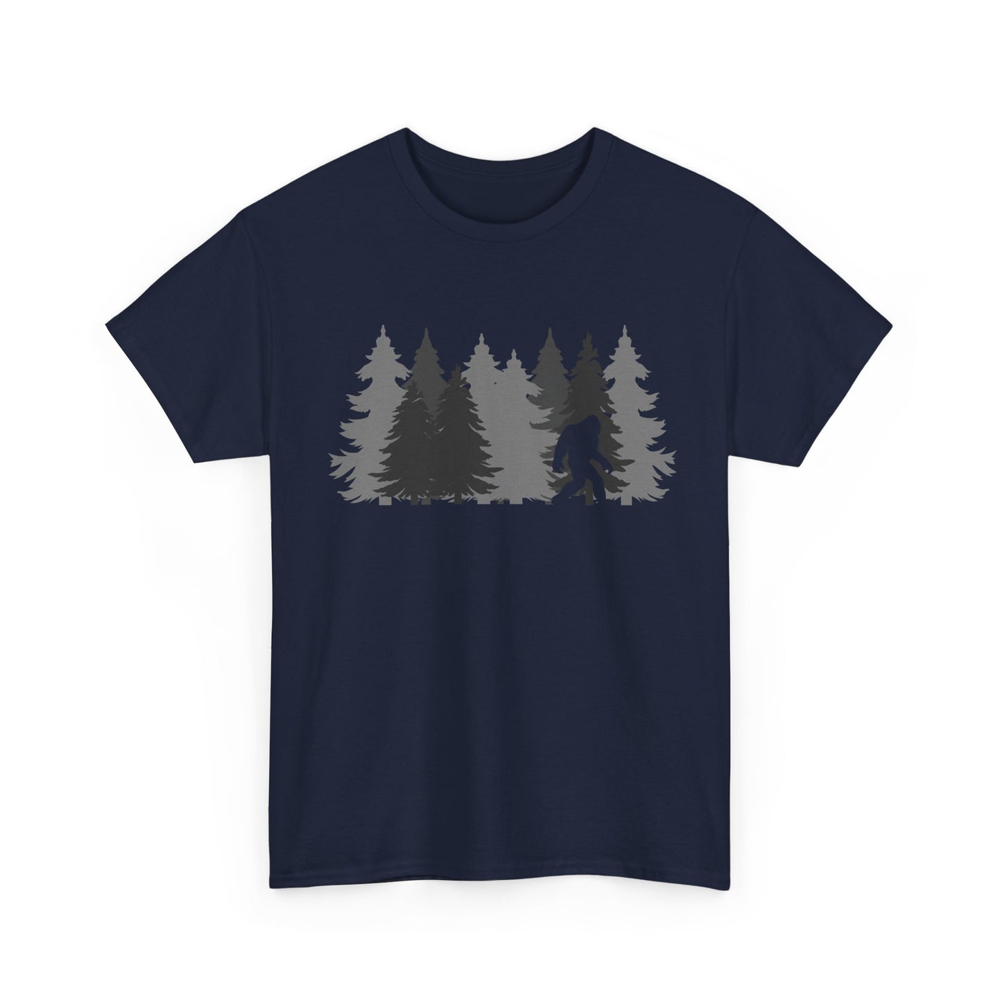 Bigfoot Shirt, Sasquatch Lovers, Bigfoot Pine Trees Women Men Gifts Shirt