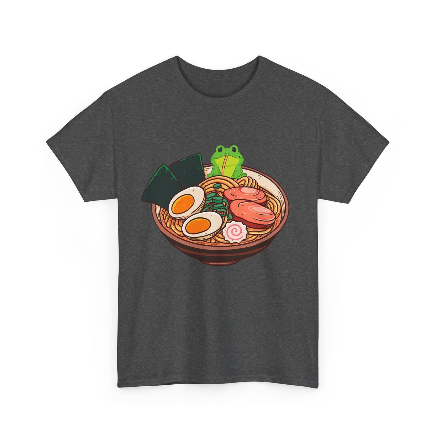 Kawaii Frog Shirt, Kawaii Frog Eating Ramen, Japanese Food Lovers Women Men T-Shirt