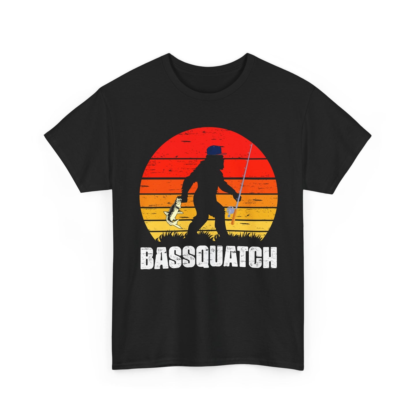 Bigfoot Fishing Shirt, Bassquatch Sasquatch Fishing, Fishing Bigfoot Lovers T-Shirt