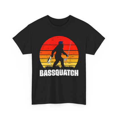 Bigfoot Fishing Shirt, Bassquatch Sasquatch Fishing, Fishing Bigfoot Lovers T-Shirt