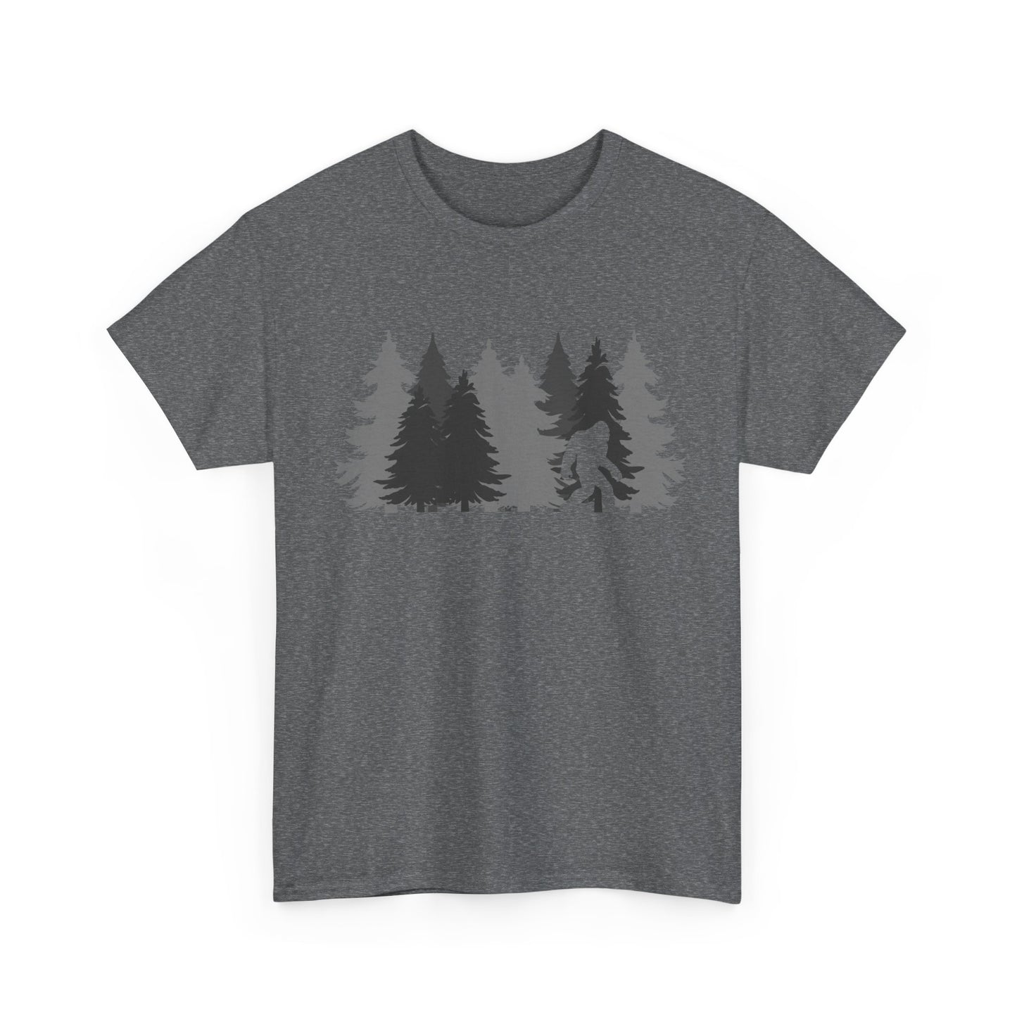 Bigfoot Shirt, Sasquatch Lovers, Bigfoot Pine Trees Women Men Gifts Shirt