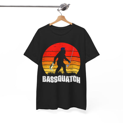 Bigfoot Fishing Shirt, Bassquatch Sasquatch Fishing, Fishing Bigfoot Lovers T-Shirt