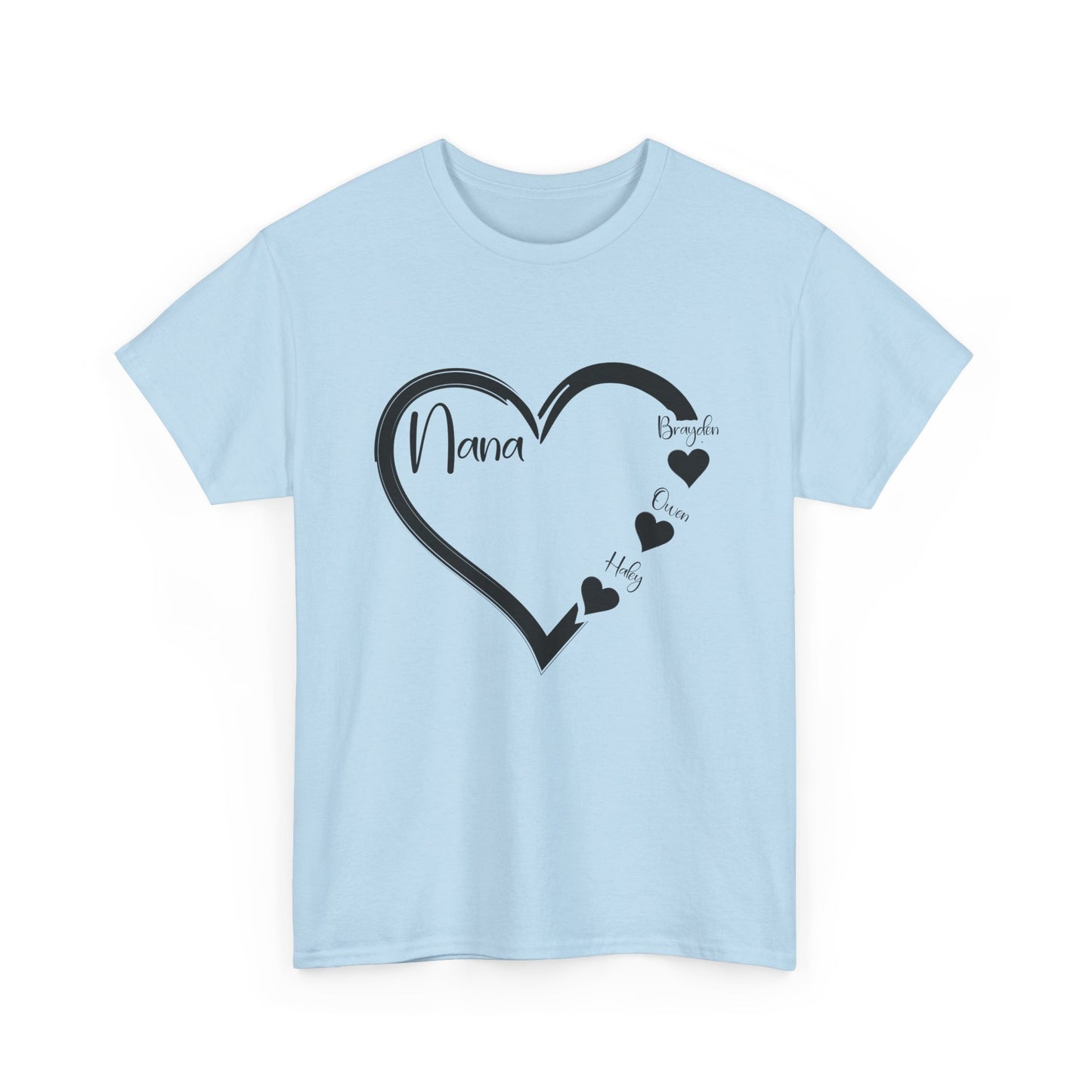 Nana Heart Shirt, Grandmother Mother's Day, Grandma Grandkids Gifts T-Shirt